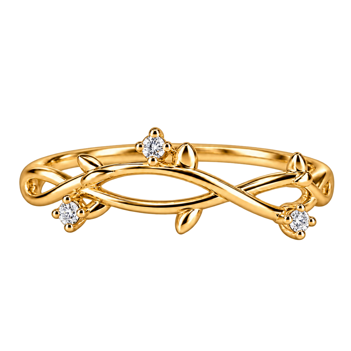 BLONDEER BOTANIQUE ÉPINE, DIAMOND VINE RING