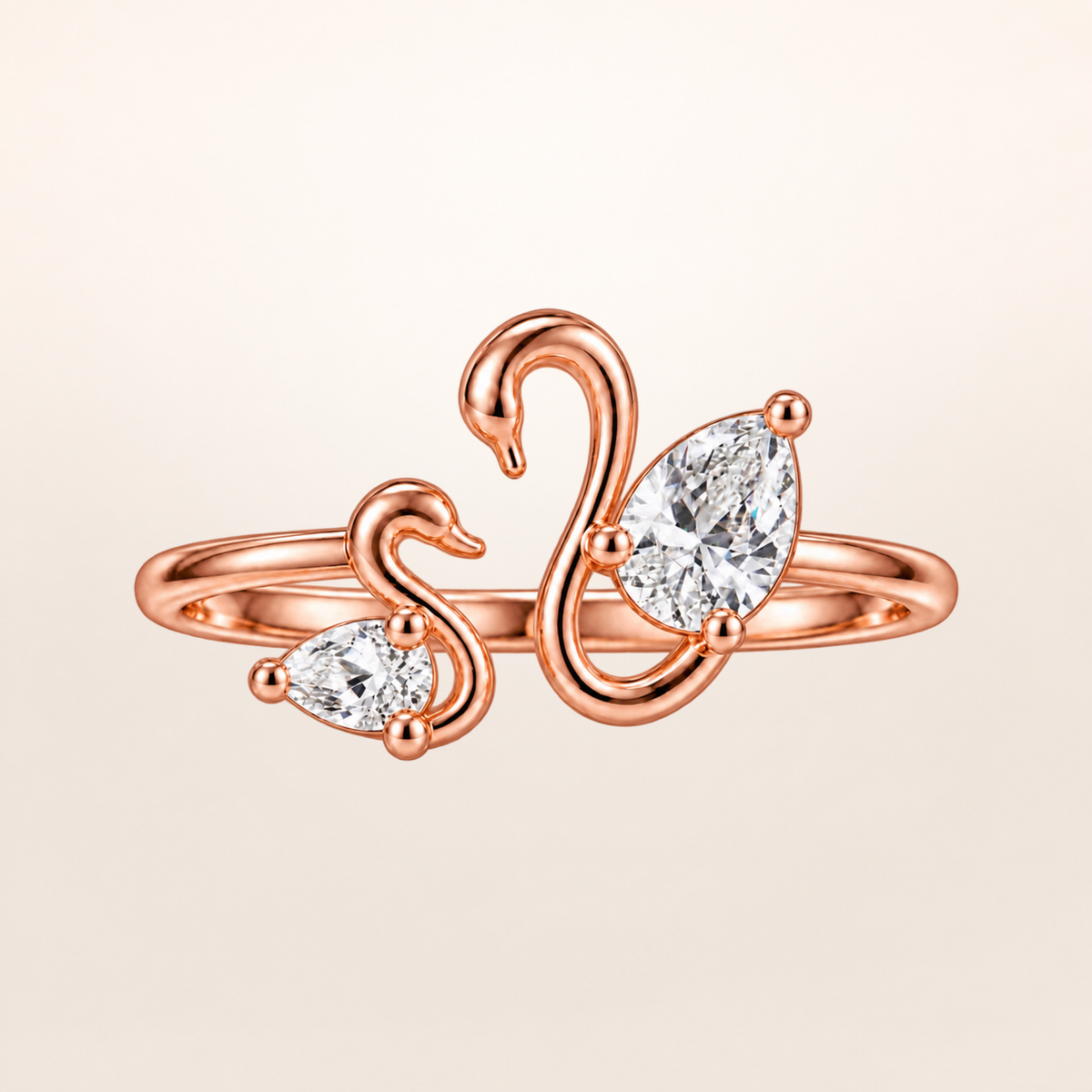 BLONDEER ANIMALÉ DUO, SWAN DIAMOND RING