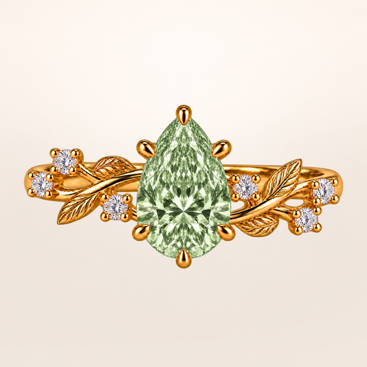 BLONDEER BOTANIQUE SOLITAIRE, PEAR-SHAPED DIAMOND