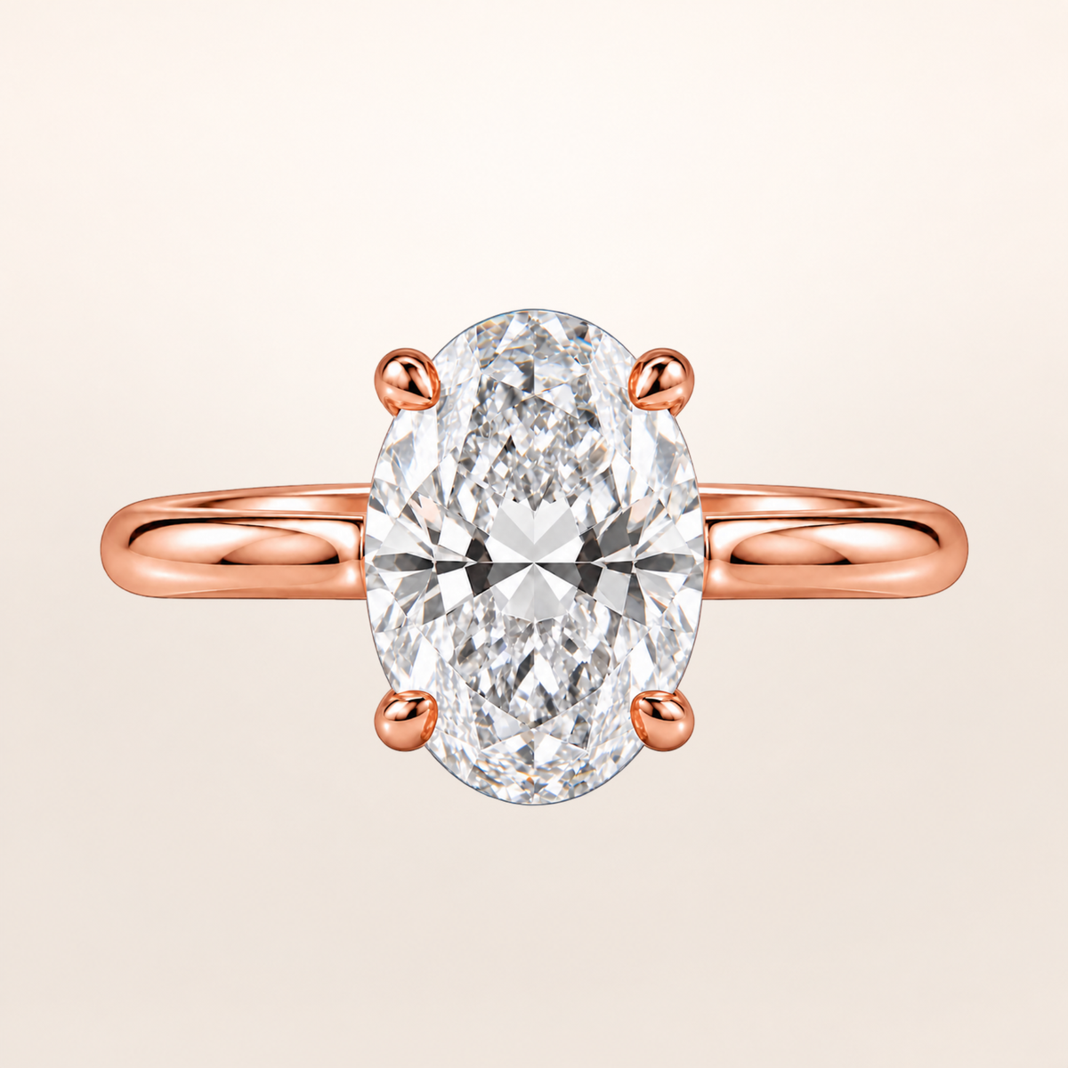 BLONDEER CLASSIQUE SOLITAIRE, OVAL-CUT DIAMOND