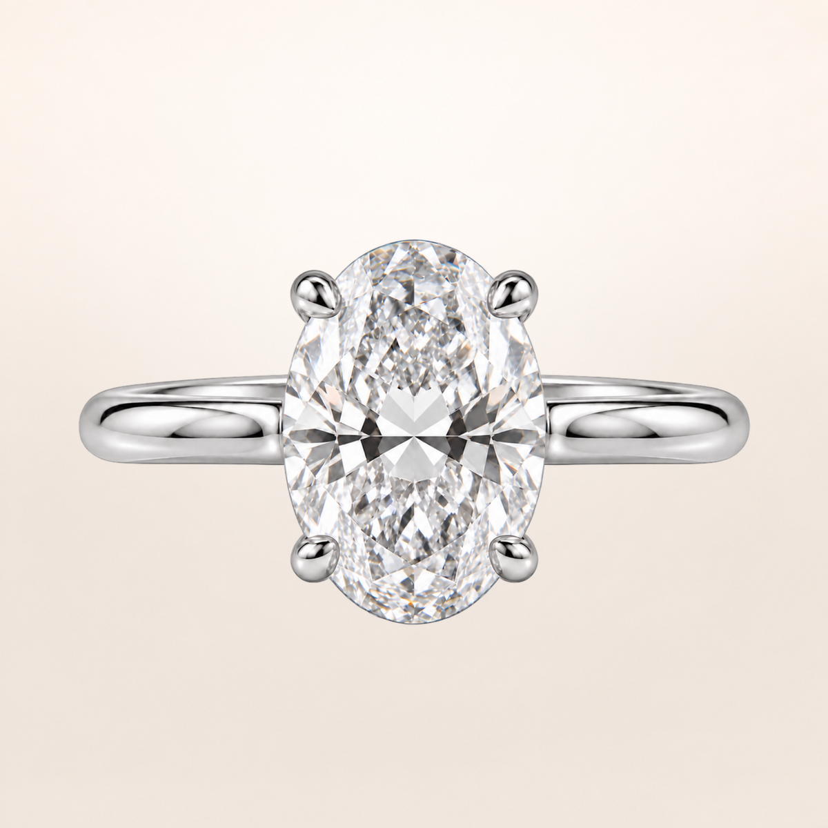 BLONDEER CLASSIQUE SOLITAIRE, OVAL-CUT DIAMOND