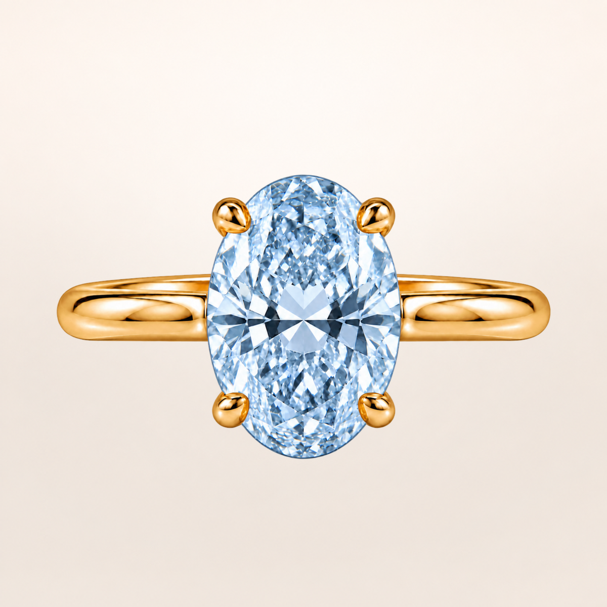BLONDEER CLASSIQUE SOLITAIRE, OVAL-CUT DIAMOND