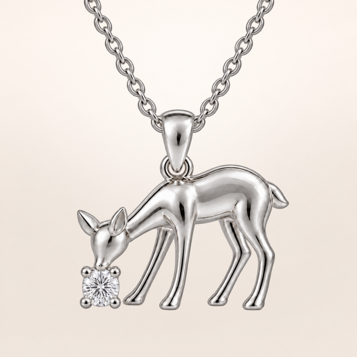 BLONDEER ANIMALÉ FAON white gold colorless studio background