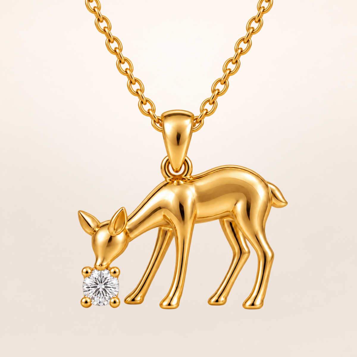 BLONDEER ANIMALÉ FAON yellow gold colorless studio background