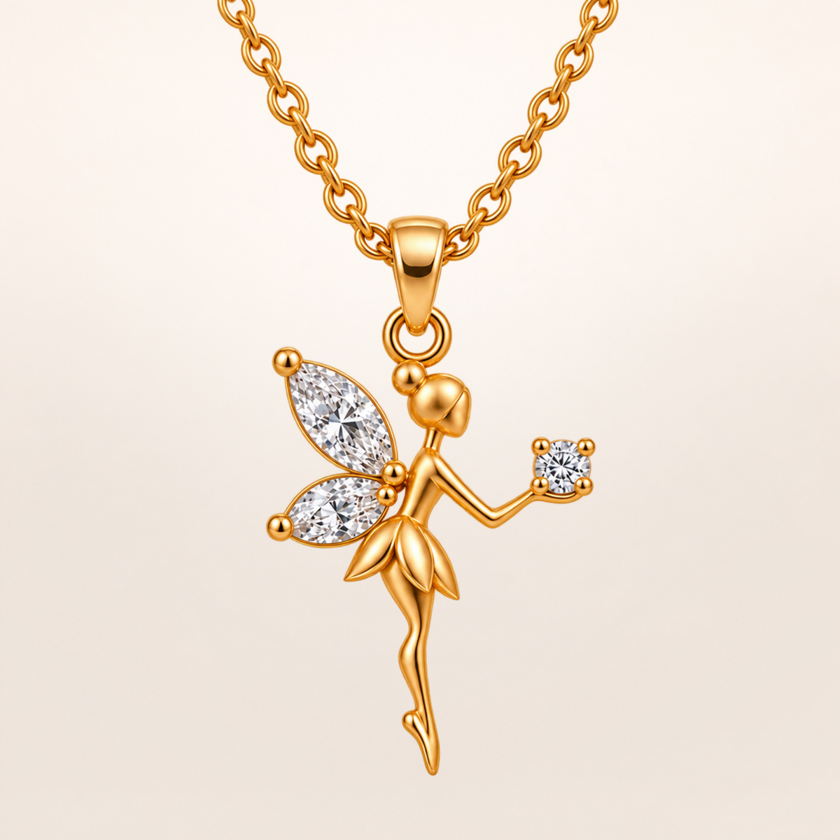 BLONDEER ANIMALÉ FÉE yellow gold colorless studio background