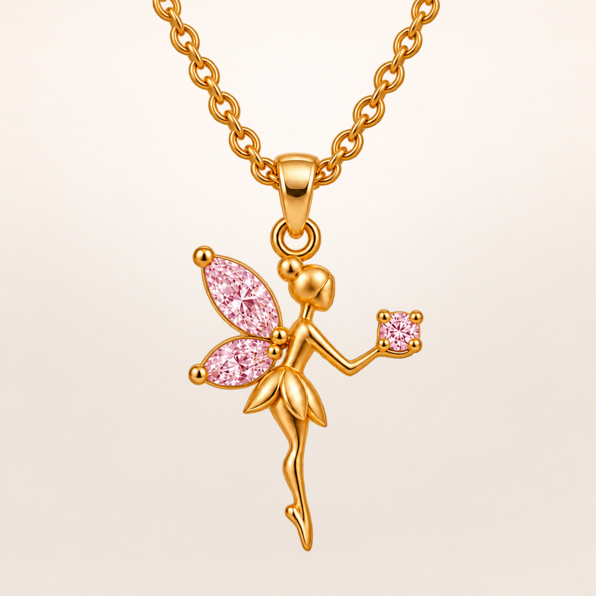 BLONDEER ANIMALÉ FÉE yellow gold pink studio background