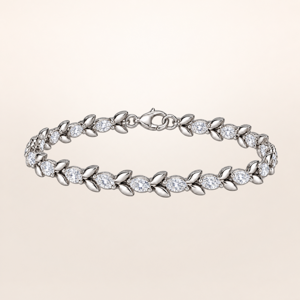 BLONDEER BOTANIQUE FLEUR — White Gold, Colorless diamonds — studio background