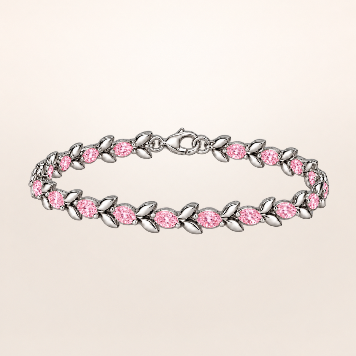 BLONDEER BOTANIQUE FLEUR — White Gold, Pink diamonds — studio background
