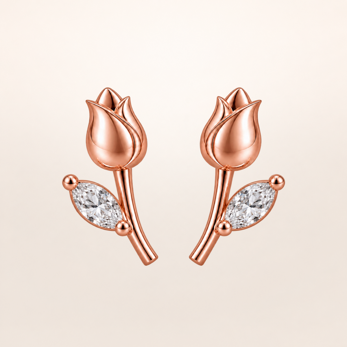 BLONDEER BOTANIQUE TULIPE rose gold colorless studio background