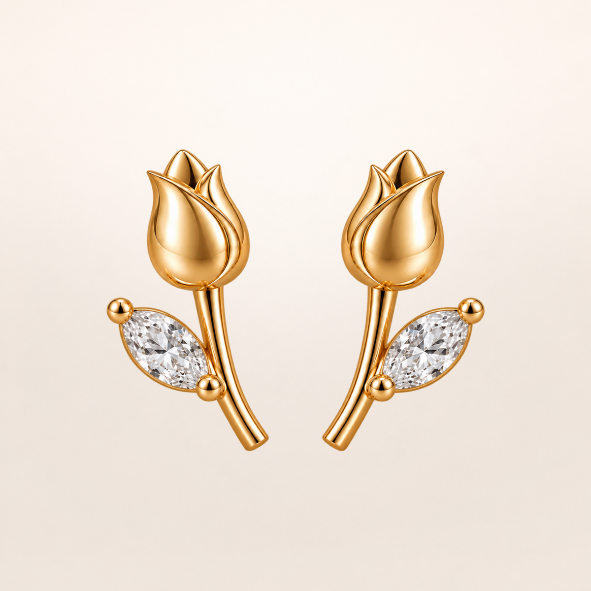 BLONDEER BOTANIQUE TULIPE yellow gold colorless studio background
